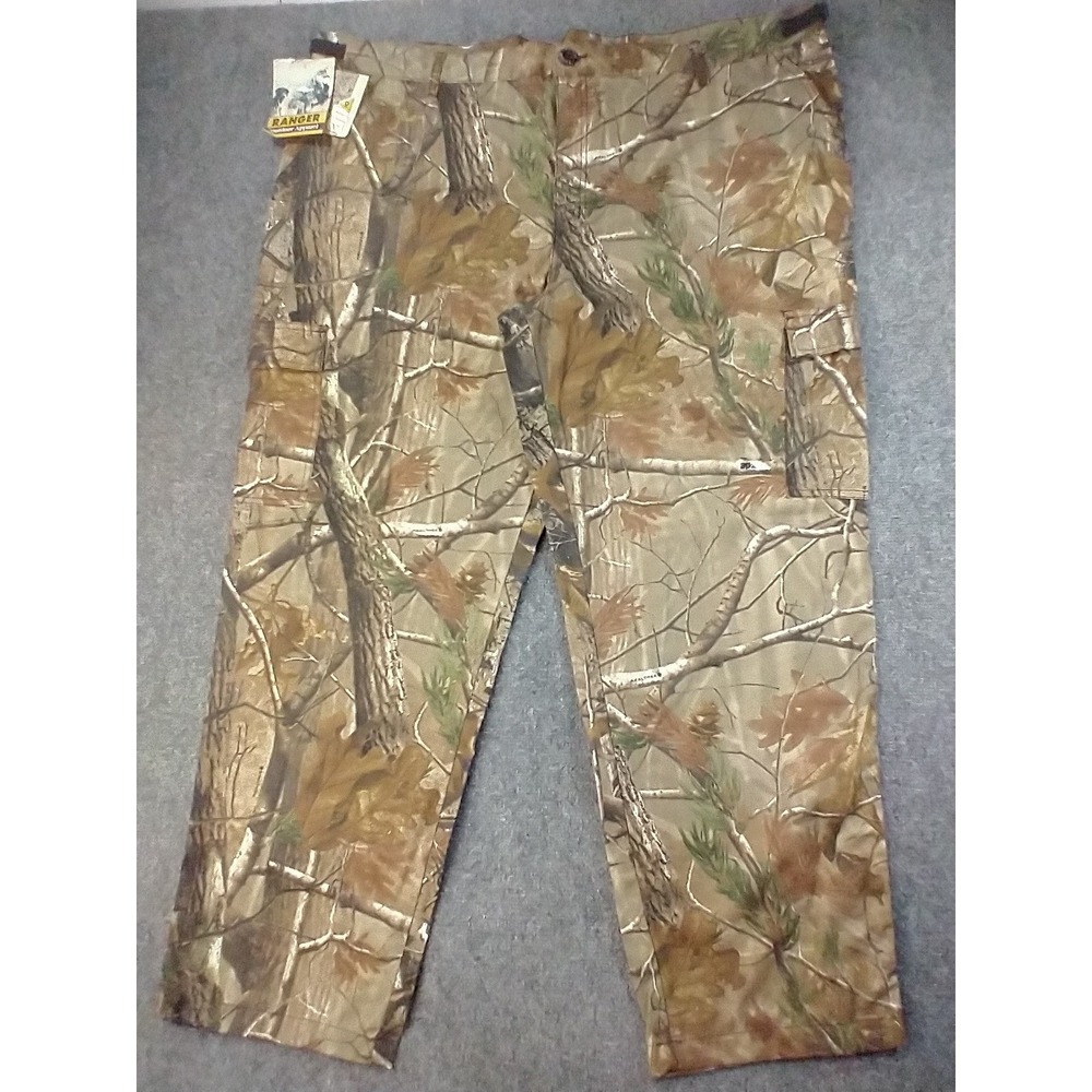 Ranger Outdoor Apparel Mens Realtree Camo Cargo Hunting Pants 2XL NWT